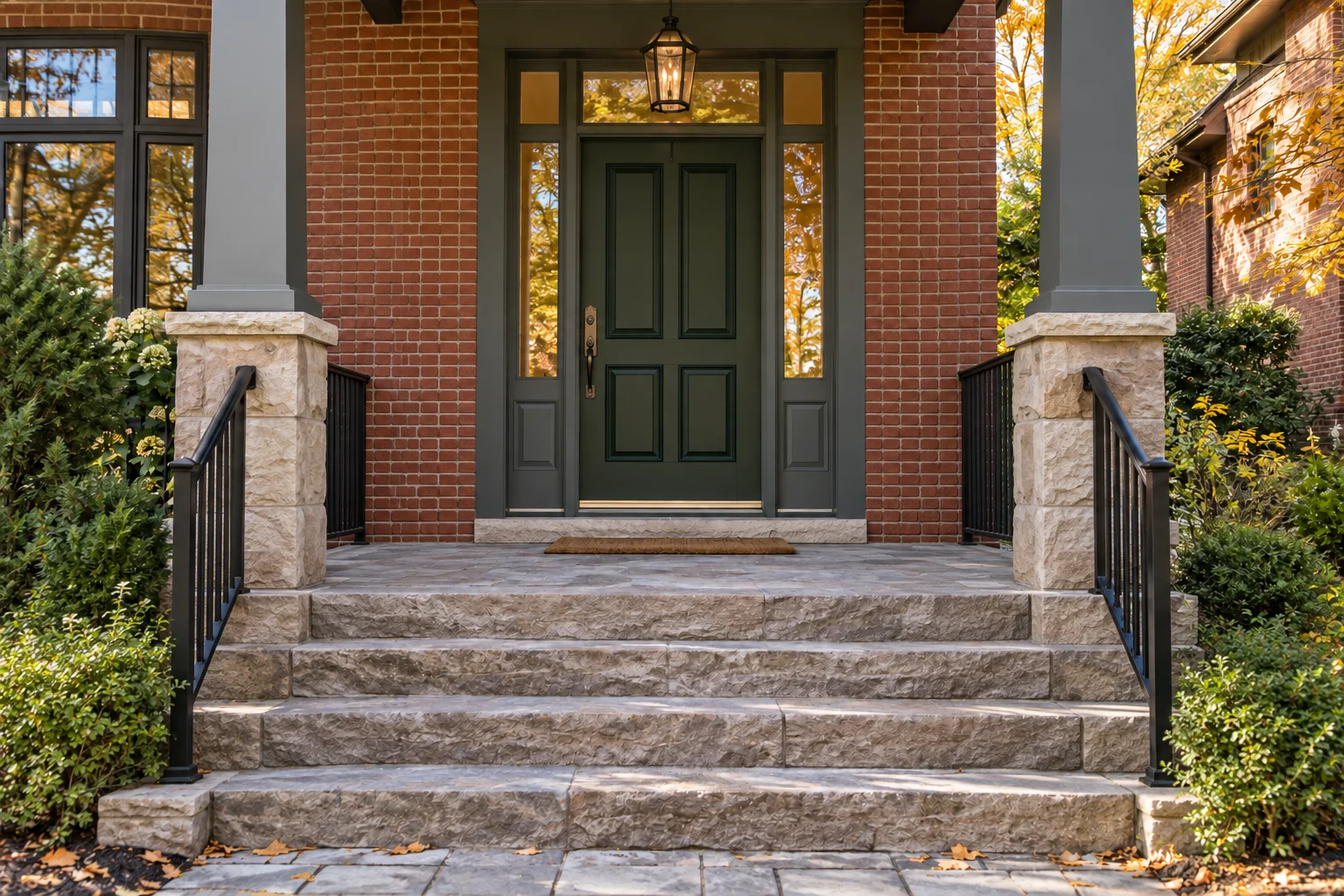 Same illustrative porch before seasonal decorations